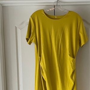 Yellow maternity dress